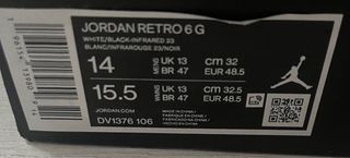 Jordan Retro 6 golf.