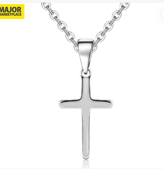 Collar cruz plata 925