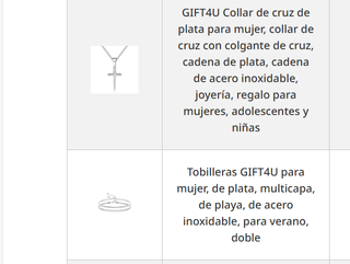 Collar cruz plata 925