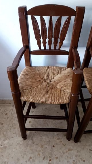 2 Tronas altas madera antiguas