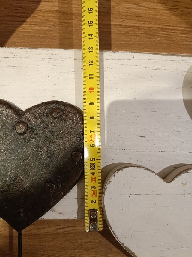 Perchero Colgador 5 corazones