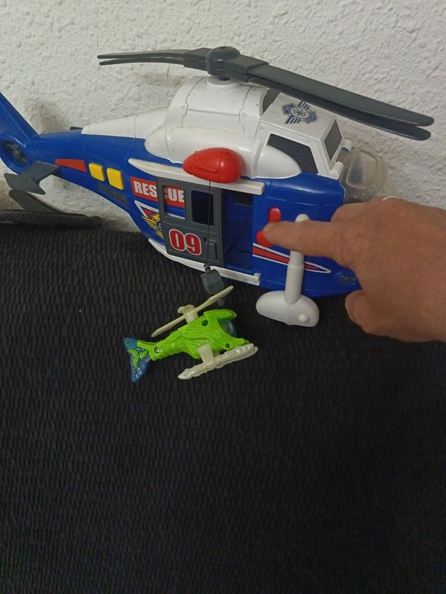 Helicóptero rescate luz sonido