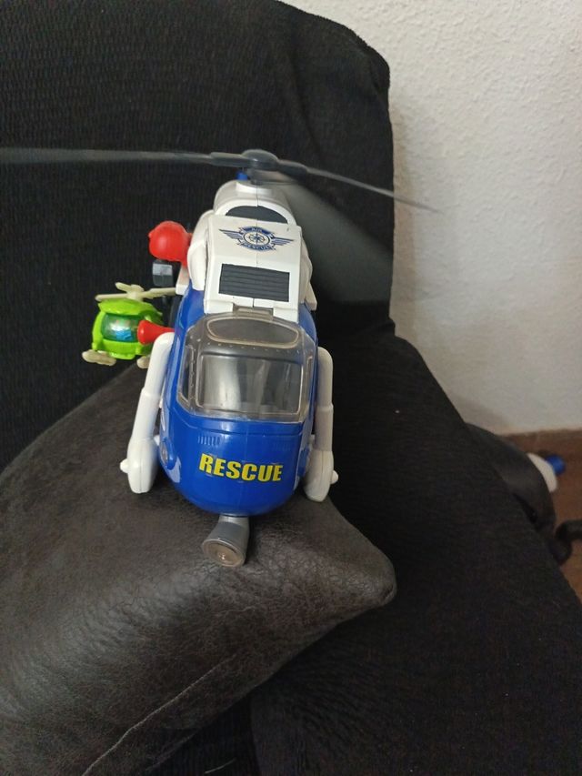 Helicóptero rescate luz sonido