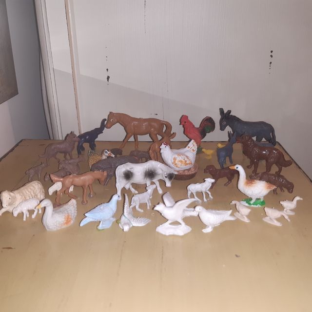 Figuras de belén animales plástico