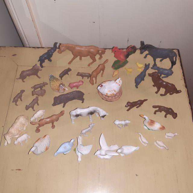 Figuras de belén animales plástico