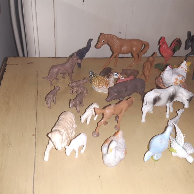 Figuras de belén animales plástico