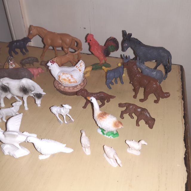 Figuras de belén animales plástico