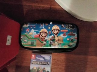 Nintendo Switch+ estuche+ memoria + Minecraft 
