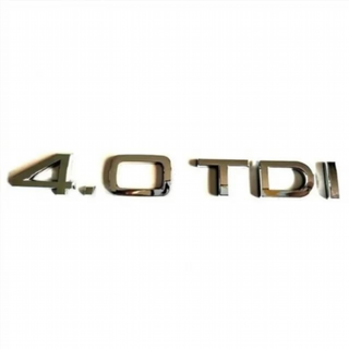 Emblema Logo AUDI 4.0 TDI plata Ref: 1398.6