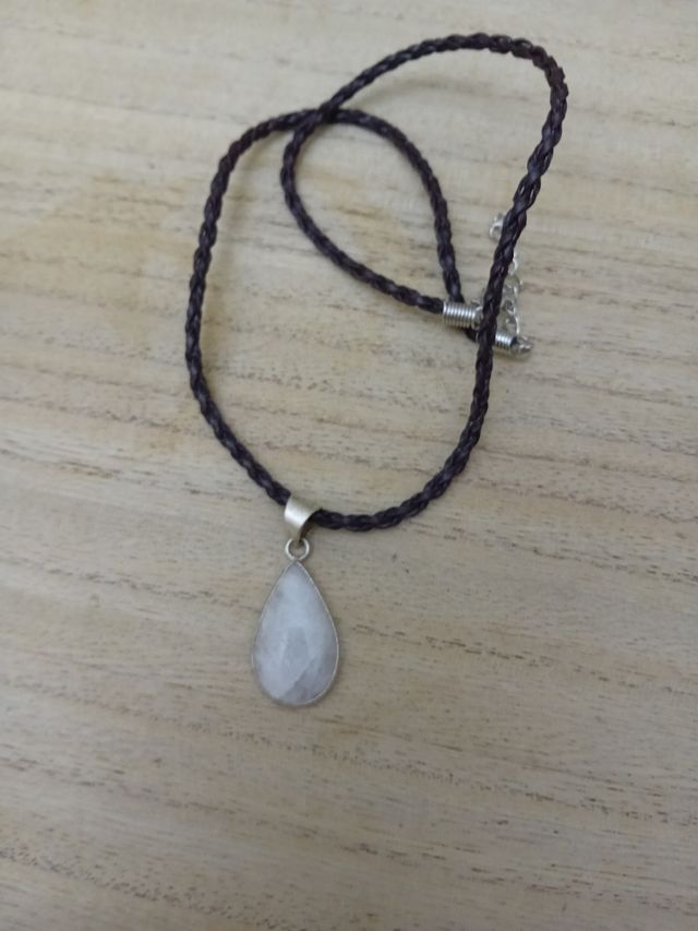 Collana pietra luna labradorite bianca 