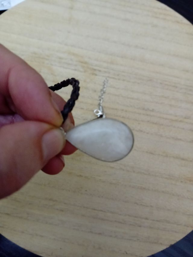 Collana pietra luna labradorite bianca 