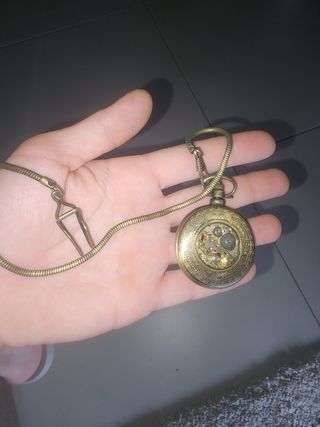 Reloj Bolsillo Dorado Antiguo