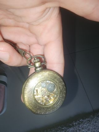 Reloj Bolsillo Dorado Antiguo
