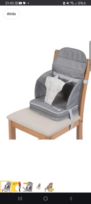 Silla trona portátil para bebé