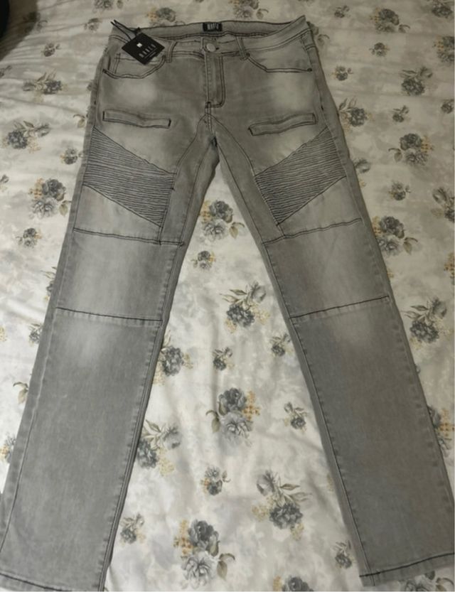 Jeans grigi moto - NUOVI