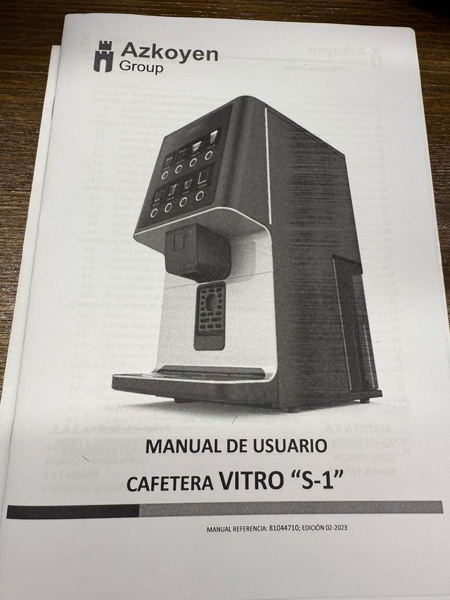 Cafetera Azkoyen Vitro S1 Espresso