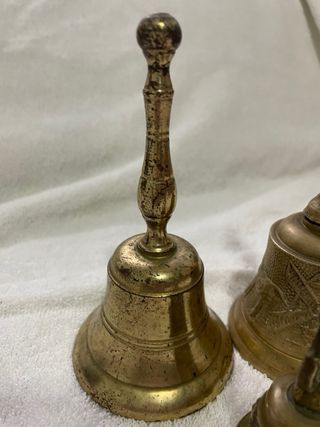 3 campane antiche in bronzo