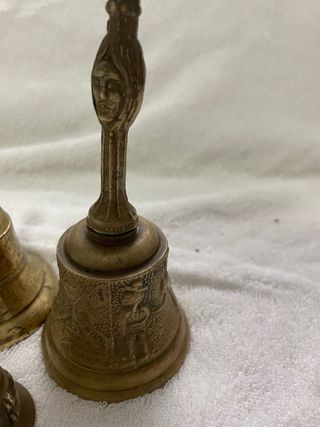 3 campane antiche in bronzo
