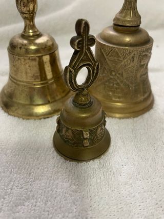 3 campane antiche in bronzo