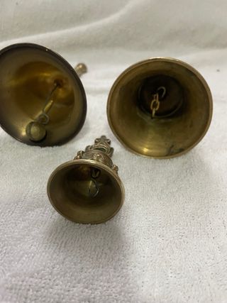 3 campane antiche in bronzo