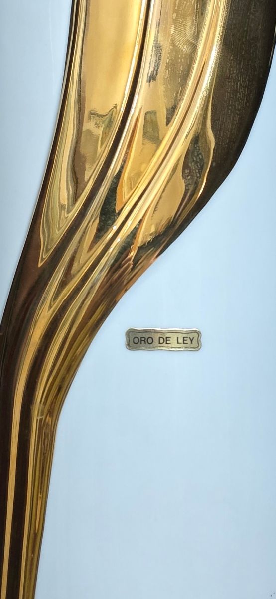 Jarrón Porcelana y Oro años 70 Sango