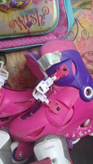 Patines Oxelo + Mochila Shimmer 
