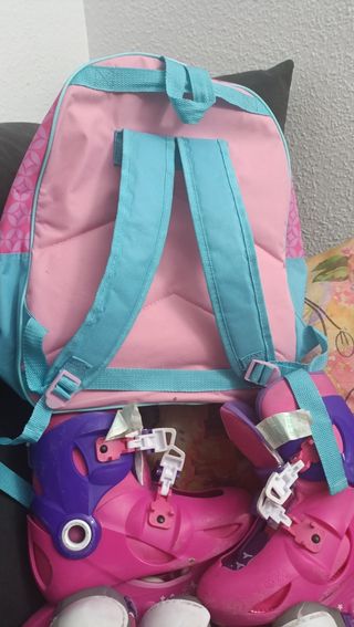 Patines Oxelo + Mochila Shimmer 
