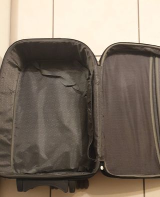 Trolley blu misura- grande (ruote da sistemare)