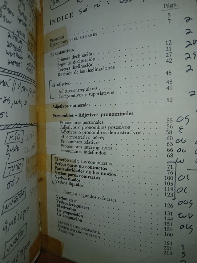 GRIEGO/LATIN DICCIONARIO, GRAMÁTICA, EJERCICIOS