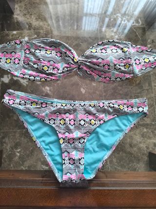 Bikini multicolor - Baño turquesa