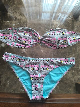 Bikini multicolor - Baño turquesa