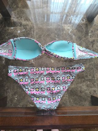 Bikini multicolor - Baño turquesa
