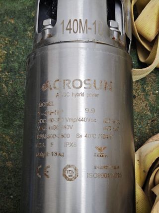 Bomba Sumergible Solar Acrosun acrosun 1-3 hp 9.9