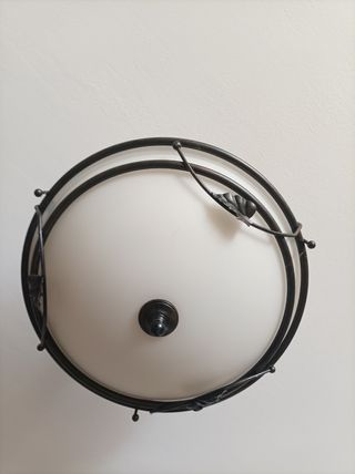 Lamparas techo forja  bronce