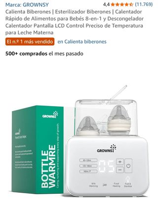 Calienta biberones GROWNSY 8-en-1
