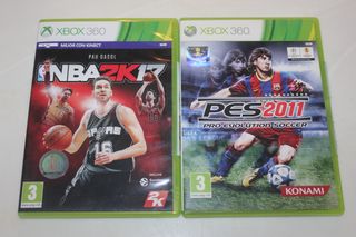 LOTE XBOX 360: NBA 2K17 + PES 2011