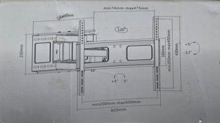 Soporte de pared para TV de 37" a 70"