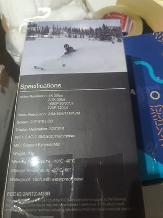 Cámara deportiva 4K 30fps