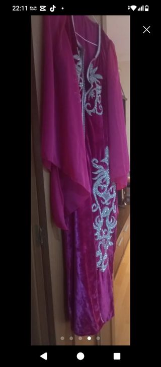 Lote 2 Vestido Fiesta Plata,fusia  ✨talla 42/44 