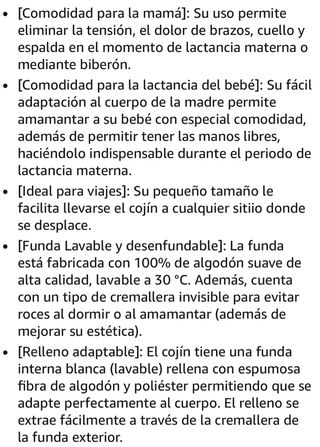 Cojín embarazo y lactancia bebé. PRECINTADO