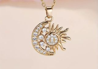 Colgante Sol y Luna Dorado