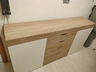 Aparador madera blanco-beige
