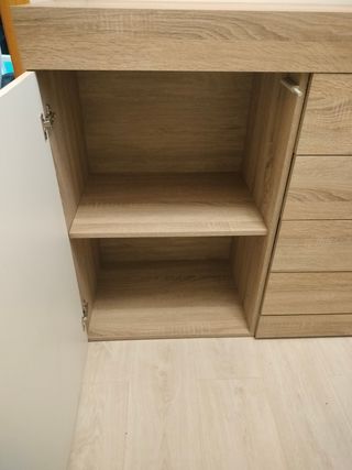 Aparador madera blanco-beige