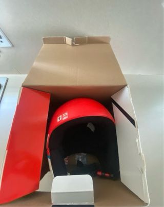 Casco Rossi Esquí - Rojo y Blanco