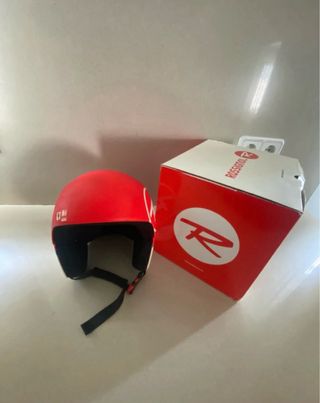 Casco Rossi Esquí - Rojo y Blanco