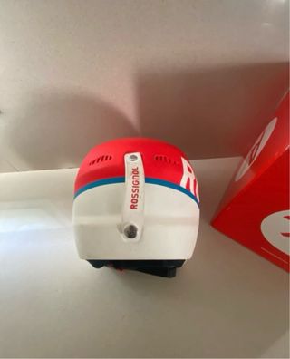 Casco Rossi Esquí - Rojo y Blanco