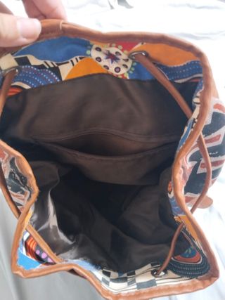 Mochila Bandera UK | Marrón-Roja