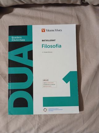 Llibre de filosofía 1er batxillerat