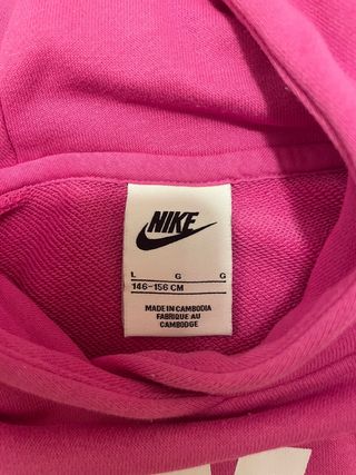 Sudadera Nike rosa talla L