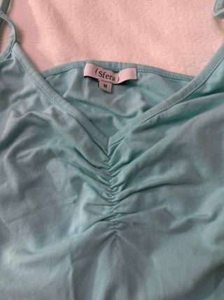 Camiseta Sfera elastica entallada azul M